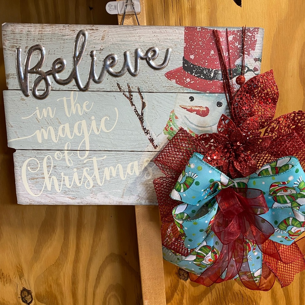 14” Believe sign
